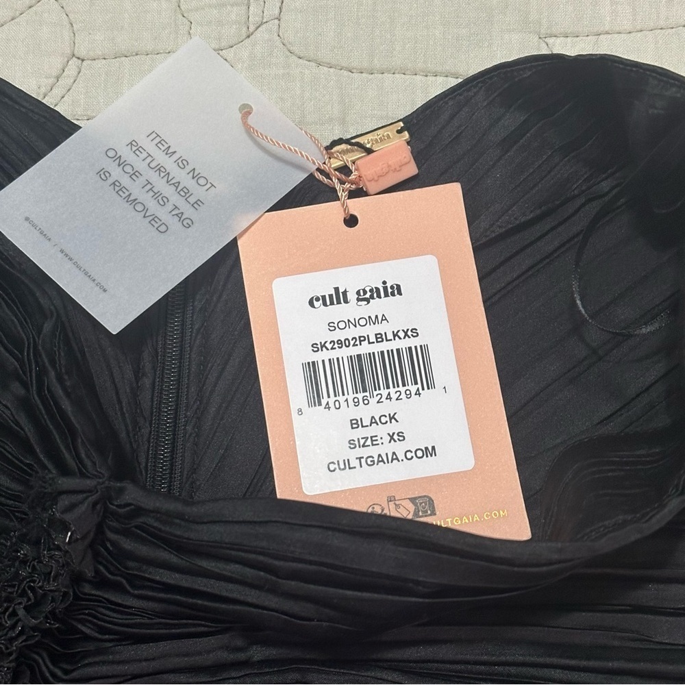 NWT Cult Gaia Sonoma Skirt XS Black - Picture 11 of 11